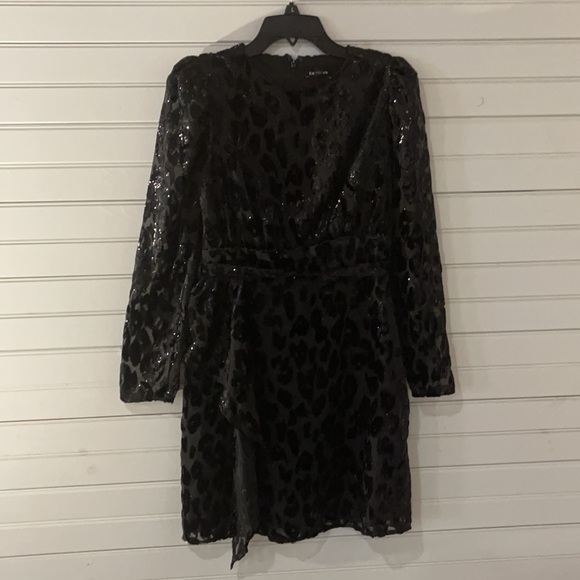 Velvet Burnout Ruffle Dress - Picture 4 of 7